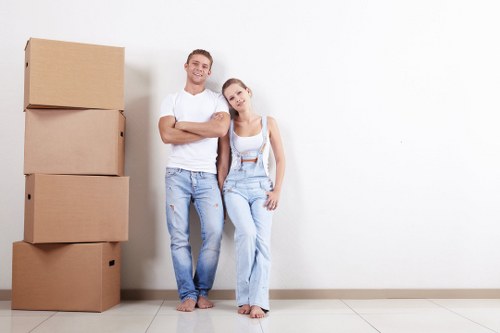 House moving team planning a residential relocation in Brompton