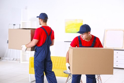 Professional packing materials ready for a Brompton home move