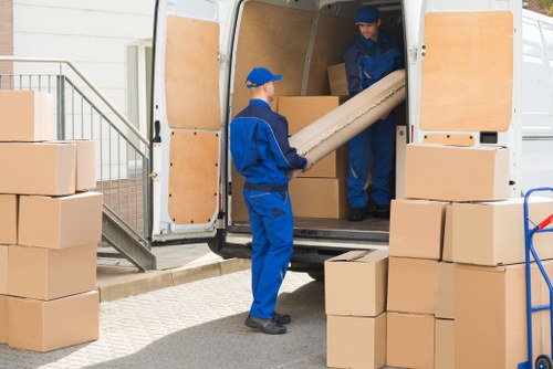 Removal team planning a Brompton property move