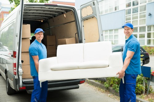 Transporting household items and furniture during a Brompton relocation