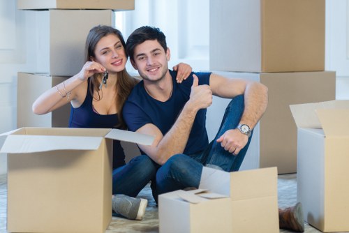 Removal team planning a Brompton home move near period properties