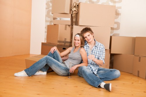 Brompton Removals team preparing items safely for a move