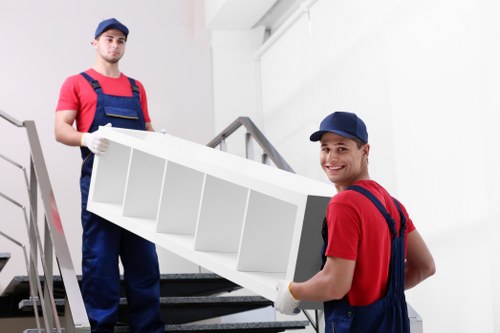 Supervisor reviewing a safe working plan before a removal