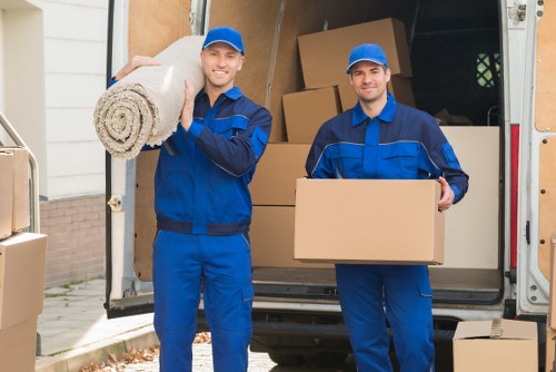 Office removals team planning a Brompton business relocation